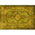 thumbnail image 1 of Ahgly Company Indoor Rectangle Medallion Yellow Traditional Area Rugs, 3' x 5', 1 of 4