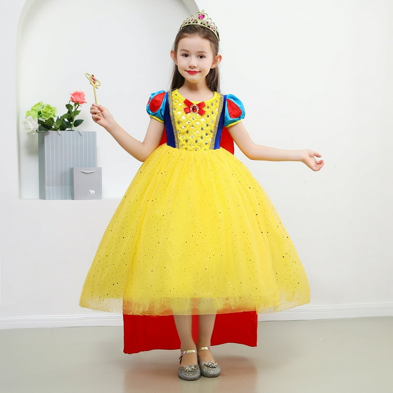 snow white birthday dress Snow White Long Sleeve Plus Size Toddler Girl's Dress  Elizabeth Tull   WonderlandByLilian