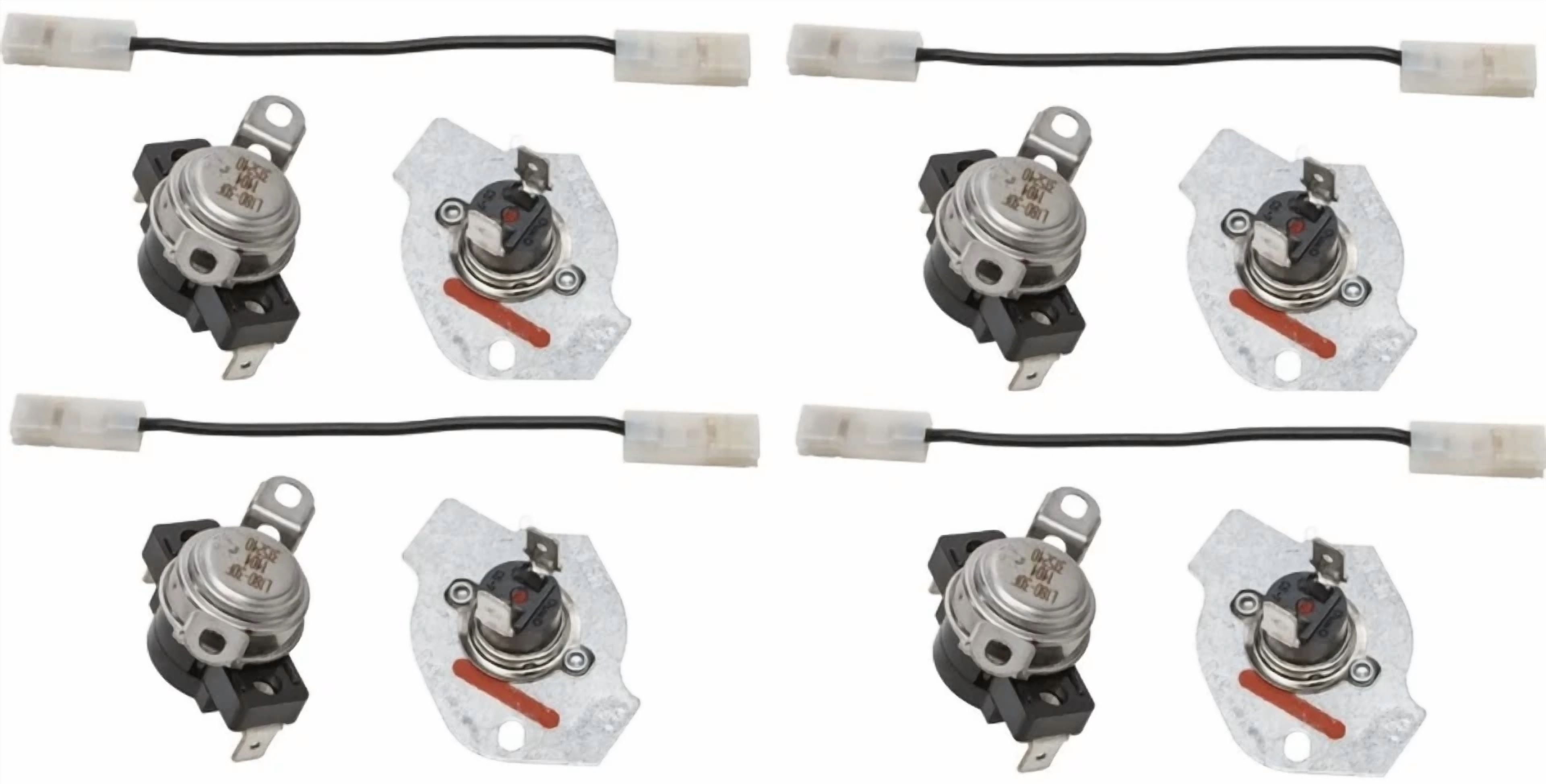 CIRCLE- W10480709 Dryer Thermostat Kit New 4 Pack