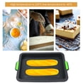 thumbnail image 4 of Baking Plate Silicone Tray Portable Storage Cake Biscuit Bread Baking Tray for Home Store with Handle (Black), 4 of 8