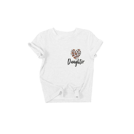 

ERTUTUYI Monther Day Mommy And Me Matching Outfit Mama Mini Love Shirt Monther Day Short Sleeve Family Matching Tshirt White XXL/120