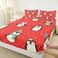 thumbnail image 3 of Castle Fairy 4-Piece King Sheet Set: Kids Animal Penguin Christmas Polka Dots Super Cozy, 3 of 7