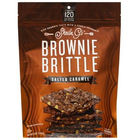 Sheila G’s Salted Caramel Brownie Brittle, 5 oz, (Pack of 12)