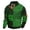 Green, variant on Men's 3D Print Autumn/winter Color Block Buckle Sweatshirt Comfort Color Sweatshirts XL