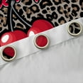 thumbnail image 4 of Homewish Cheetah Print Blackout Curtains Set of 2 (52x84 Each) for Female Men,Red Cherry Window Curtains,Retro Vintage Curtains and Drapes,Ultra Soft Home Decor, 4 of 6