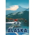 thumbnail image 2 of East Coast Licensing 17x24 White Modern Wood Framed Museum Art Print Titled - Alaska, 2 of 4