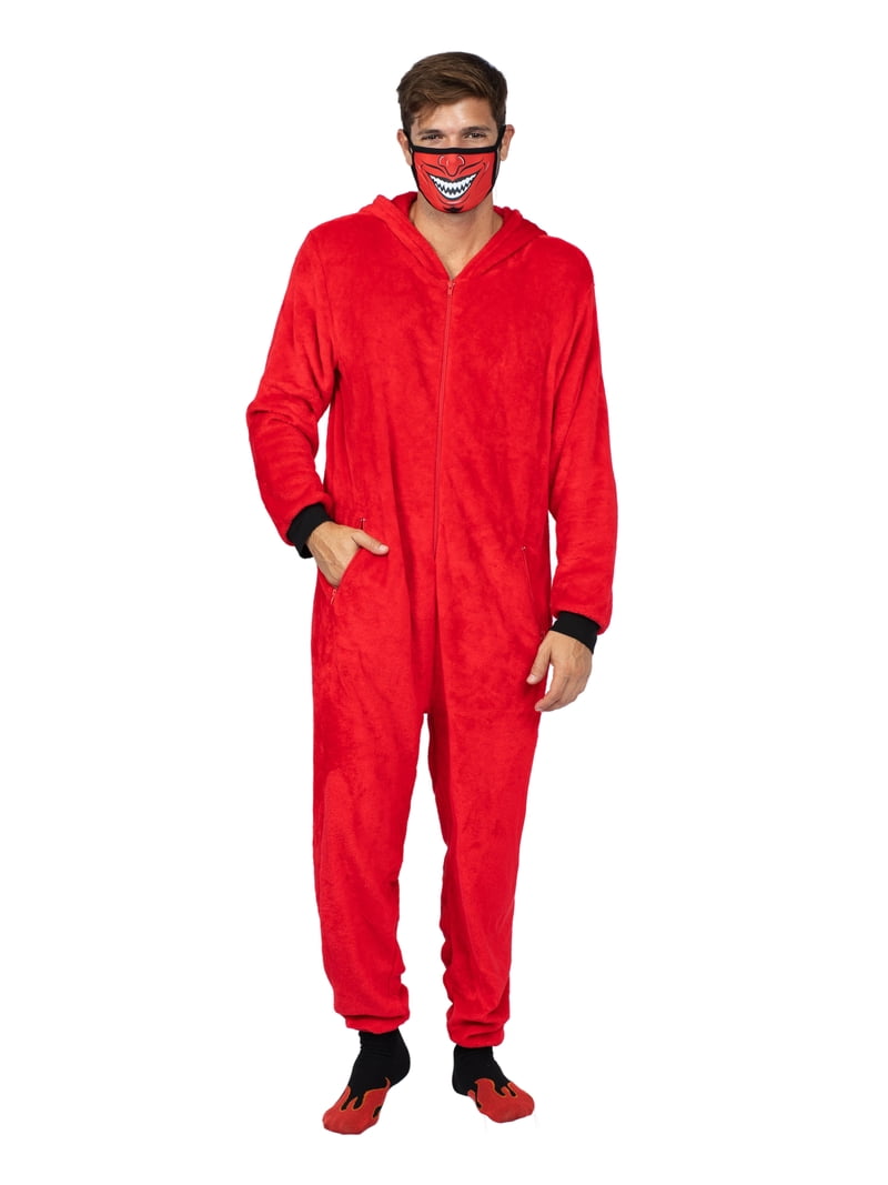 Prestigez Mens Family Devil Onesie Pajama Costume Union Suit