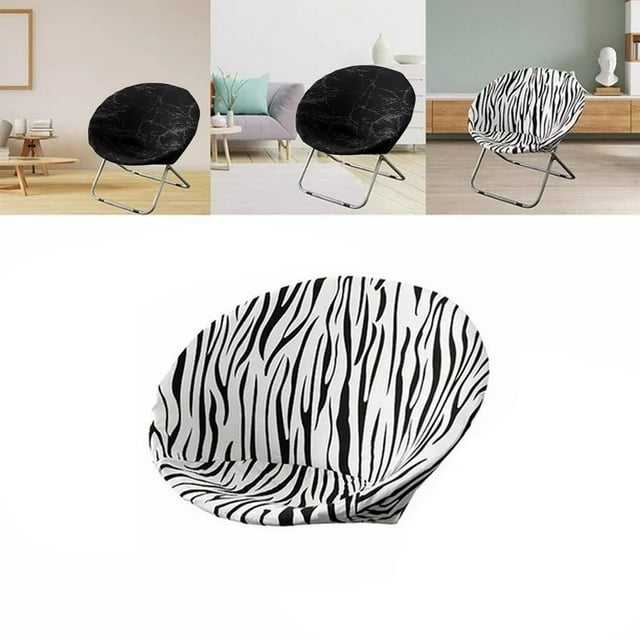 HUASHENG Chair Washable Moon Chair Protector Slipcovers For Chair Moon Chairs Removable Spandex Fabric Chair Slipcover For Home Dining Room