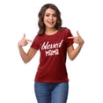 thumbnail image 4 of Inkmeso Crew Neck Blessed Mama Graphic Tshirt Short Sleeve Women Cotton Tee, 4 of 9