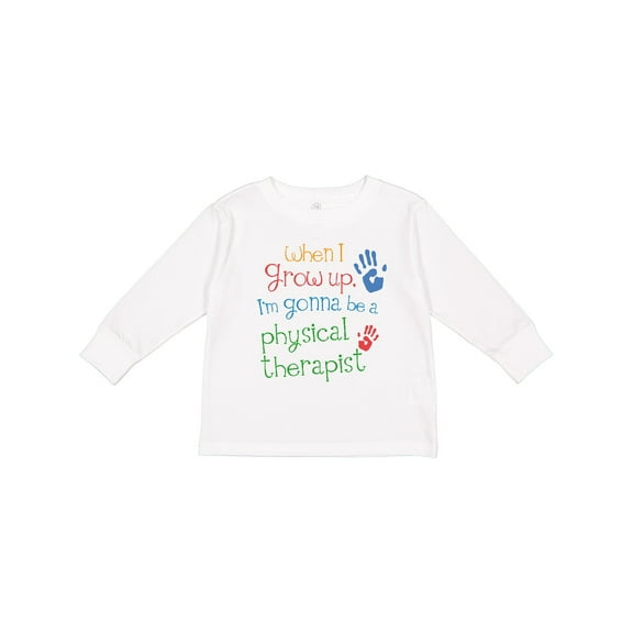 Inktastic Physical Therapist Future Boys or Girls Long Sleeve Toddler T-Shirt