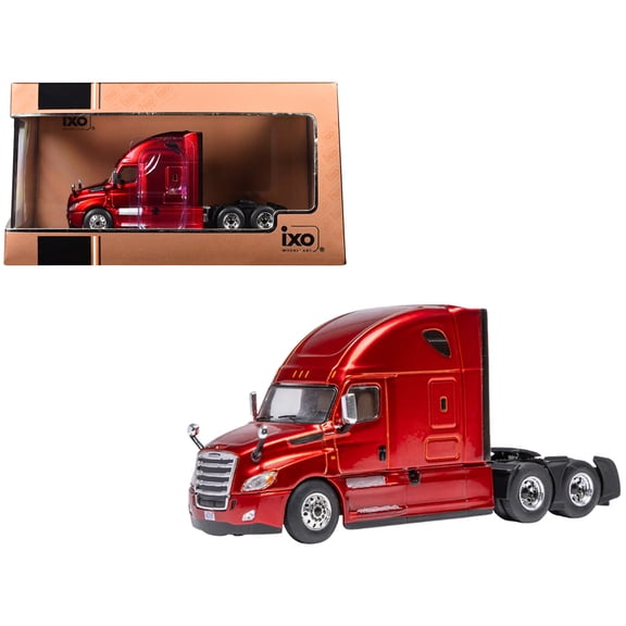2018 Freightliner Cascadia Truck Tractor Red Metallic 1/64 Diecast Model by IXO Models