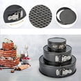 thumbnail image 2 of Juego de moldes para pasteles profesionales, molde desmontable con revestimiento antiadherente para hornear sin esfuerzo, fondo extraíble, sello hermético para moldes para pasteles, grado profesional, 2 of 5