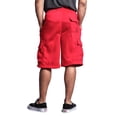 thumbnail image 3 of G-Style USA Men's Solid Fleece Cargo Shorts DFP1 - RED - X-Large, 3 of 5