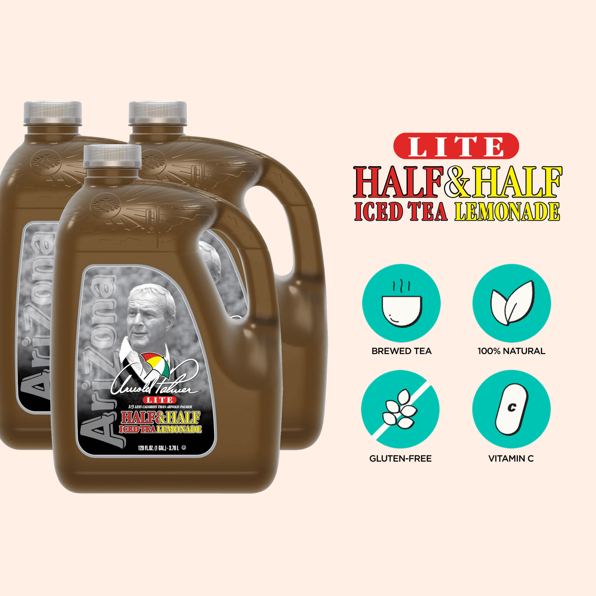 (4 pack) Arizona Arnold Palmer Gallon
