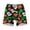 Black, variant on Men's Casual Shorts Elastic Waist Polyester Spandex Blend Straight Leg Tropical Leaf Print Summer Beach Shorts