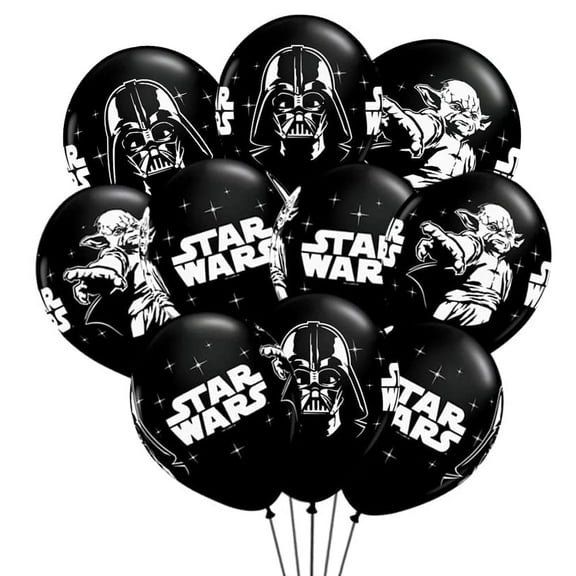 12 PCS Wars Star Balloon 12 inch Darth Balloon Yod Balloon Party Balloons For Kids Baby Shower Birthday Party Decorations