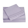thumbnail image 5 of HC Collection 1800 Series Egyptian Quality 3 Piece Bed Sheet and Pillowcase Set, Double Brushed Microfiber Bedding, Twin, Lavender, 5 of 9