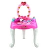 Lovely Dresser Childrens Pretend Play Battery Operated Toy Beauty Mirror Vanity Playset w/ Accessories, Flashing Lights, Sounds