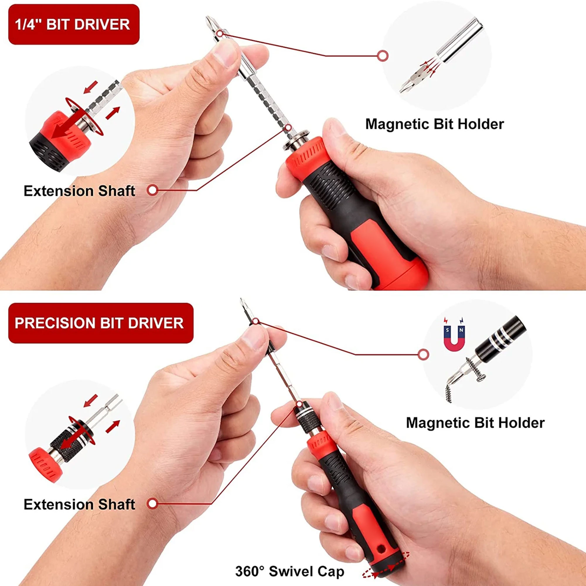 Humwam 191-Piece Precision Screwdriver Set with Magnetic Bits photo 3