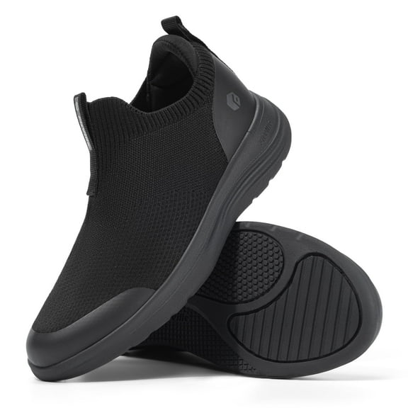 FitVille Womens Extra Wide Slip on Walking Shoes Comfortable Sneakers Orthopedic Shoe with Arch Support