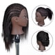 thumbnail image 1 of Cabeza de maniquí afroamericano, cabeza de maniquí de pelo Real para peinar, negro, 16 pulgadas, 1 of 5