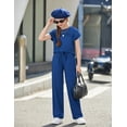 thumbnail image 6 of Arshiner Girls 2 Piece Outfits Summer Clothes Short Sleeve Crewneck Tops Wide Leg Pants Trendy Clothing Sets, 6 of 6
