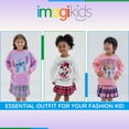 thumbnail image 2 of Disney Minnie Mouse Toddler Girls Fleece Sweatshirt and Skirt Plaid Pink 5T, 2 of 5