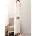 thumbnail image 5 of Gifts for Women Robes for Women Fuzzy House Coat Oversized Kimono Women's Sleepwear Spa Womens Bathrobe White, 5 of 5