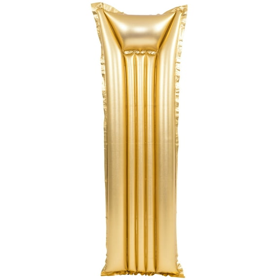 Pool Central 6' Inflatable Golden Swimming Pool Mattress Float