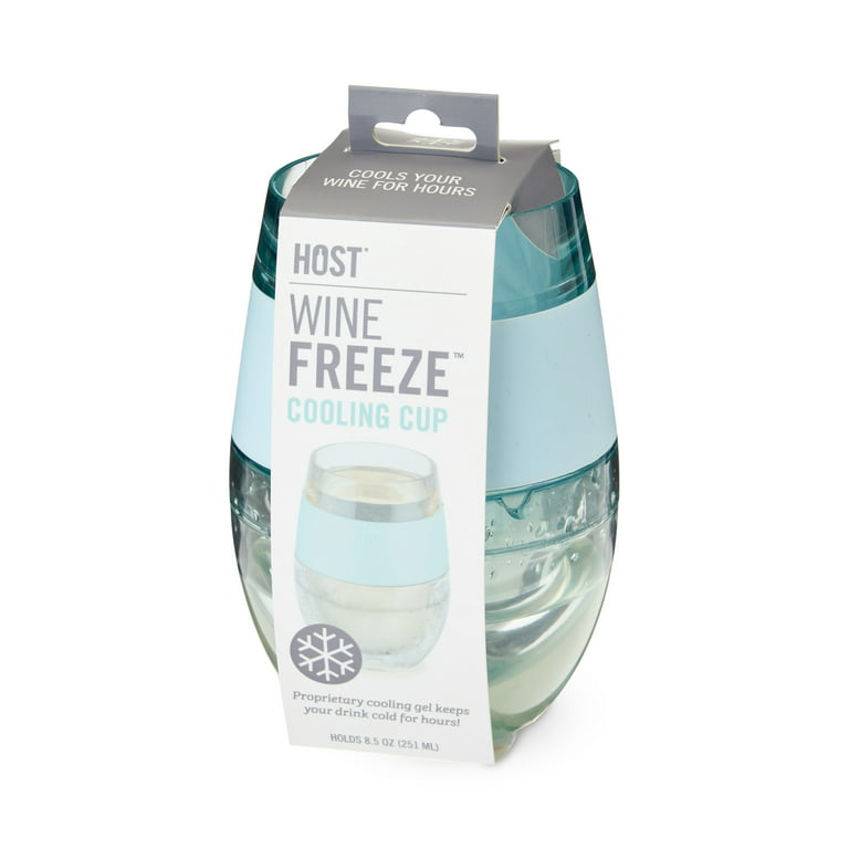 Host Wine Freeze Cooling Cup, Double Wall Insulated Freezable Drink Chilling  Tumbler with Freezing Gel