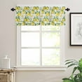 thumbnail image 2 of Summer Lemon Kitchen Valances for Windows 42x12 Inch Kitchen Curtains Valances Rod Pocket Yellow Fruit Farm Vintage White Wood Grain Bathroom Window Valances for Window Treatment Decor, 2 of 6