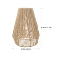 thumbnail image 2 of UPGRATOR Pendant Lamp Wicker Light Brown Paper for Home Decor 1Pack, 2 of 5