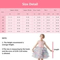 thumbnail image 3 of Girls Rainbow Dress Flower Sleeveless Dresses Princess Tulle Sundress, 3 of 5