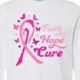 thumbnail image 4 of Inktastic Faith Hope Cure Breast Cancer Awareness Long Sleeve T-Shirt, 4 of 5
