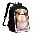 thumbnail image 1 of Balery Cartoon Guinea Pig Mochila con carga USB para hombre y mujer - Mochila impermeable y antirrobo para portátil con puerto USB para viajes, trabajo, estudios y universidad, 1 of 7