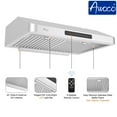 thumbnail image 3 of Awoco 30" Stainless Steel Under Cabinet 7" Range Hood with Gesture Control, 7" Round Top Vent, 3 of 8