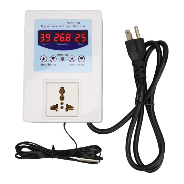 Temperature Controller,Digital LED Temperature Controller Heat Cooling Thermostat Digital LED Temperature Controller Leading Edge Technology