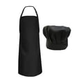 thumbnail image 1 of Matsuzay Delantal de chef de amplia aplicación para tareas de cocina versátiles Conjunto de delantal y gorro de chef Conjunto de delantal de Cocina y Comedor, 1 of 6