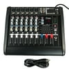 iMeshbean 2000 Watt 6 Channel Professional Powered Mixer Power Mixing Amplifier Amp 16DSP with USB Slot USA