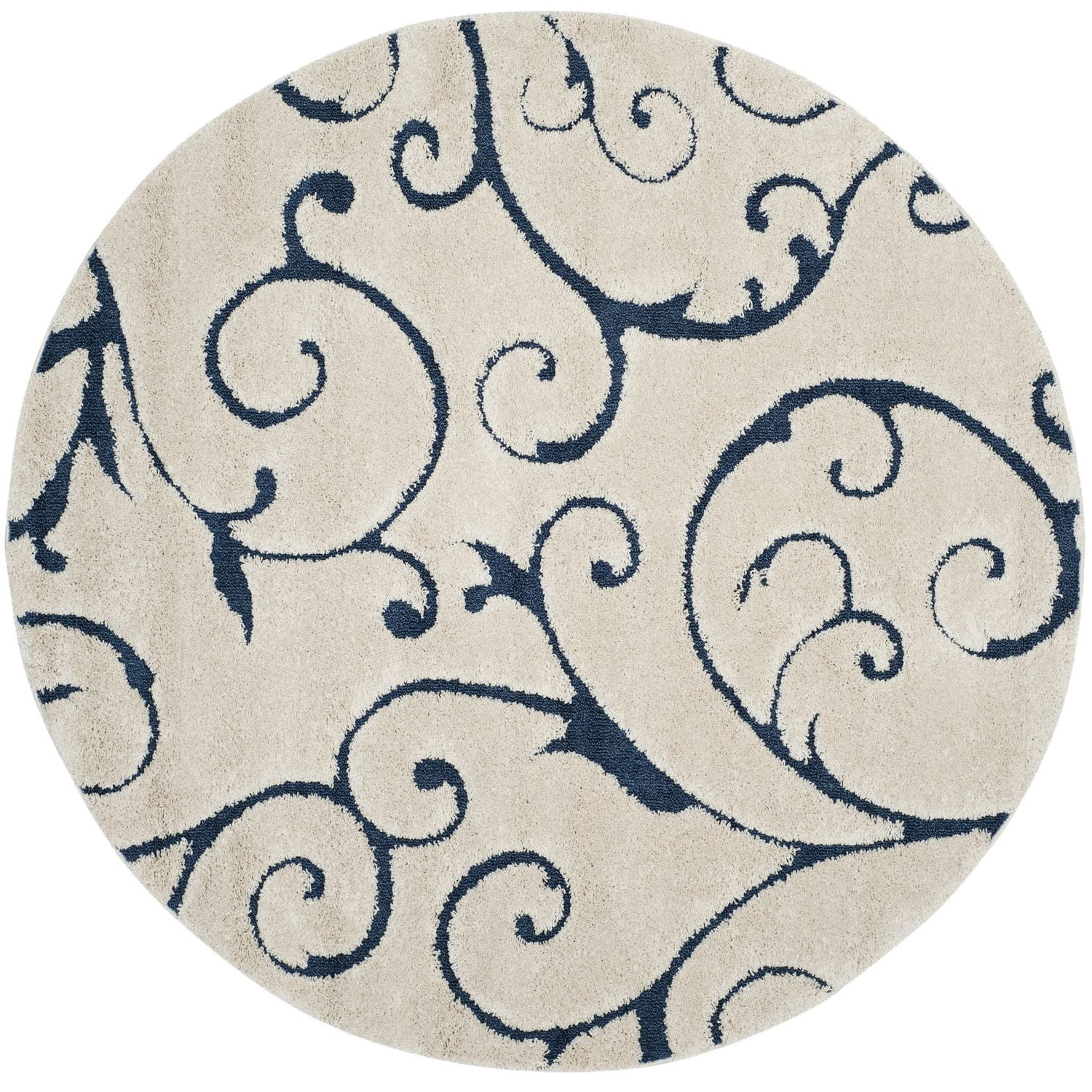 SAFAVIEH Florida Douglas Floral Vines Shag Area Rug