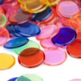 thumbnail image 3 of HLONK Compteurs Ronds en Plastique 100 Pcs 19mm Bingo Transparents pour Jeu de Mathématiques, 3 of 9