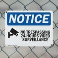 thumbnail image 5 of (2 Pack) No Trespassing 24-Hour Video OSHA Notice Sign 10 Inch X 7 Inch Plastic Sign, Weather Resistant, UV Protected for Workplace, Business, and Construction Site, Made in the USA, 5 of 8