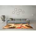 thumbnail image 3 of Ahgly Company Indoor Rectangle Abstract Orange Modern Area Rugs, 8' x 12', 3 of 4