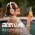 thumbnail image 4 of JLab JBuds Lux ANC Over-Ear Wireless Headphones, 70-Hour Battery, Jélle Champagne Gold, 4 of 8
