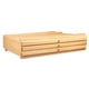 thumbnail image 4 of Caja de almacenamiento de suministros de arte con divisor extraíble, multifuncional, portátil, de madera 3 cajones, 4 of 9
