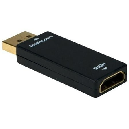 QVS Audio/Video Adapter – 1 x DisplayPort Male Digital Video – 1 x HDMI Female Digital Audio/Video QVS Audio/Video Adapter – 1 x DisplayPort Male Digital Video – 1 x HDMI Female Digital Audio/Video