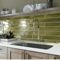thumbnail image 4 of Silken 2.56 in. x 15.75 in. Glossy Green Ceramic Subway Wall and Floor Tile (10.76 sq. ft./case) (38-pack), 4 of 6