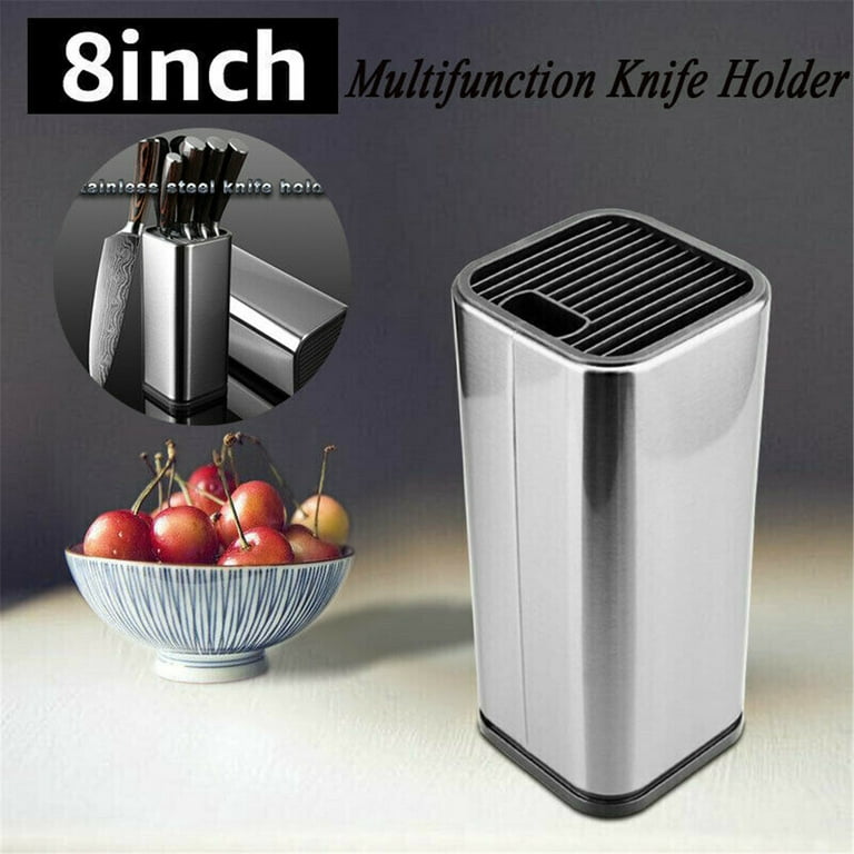 OOU! Universal Knife Block Holder, OOU Knife Holder Without  Knives,Detachable for Easy Cleaning, Round Knife Holder For Safe