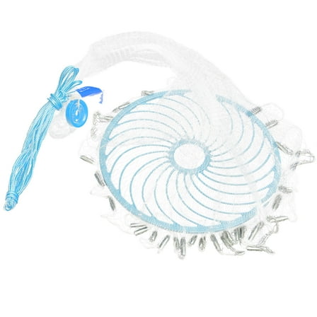 Minkissy Fishing Cast Net Bait Net Nylon Mesh Telescopic Outdoor Fishing Set and Lightweight