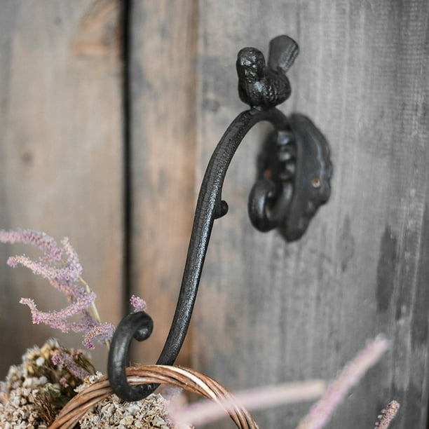 BESTYASH Gancho De Pared Para Colgar Plantas En Hierro Negro Resistente Para Macetas Y Linternas